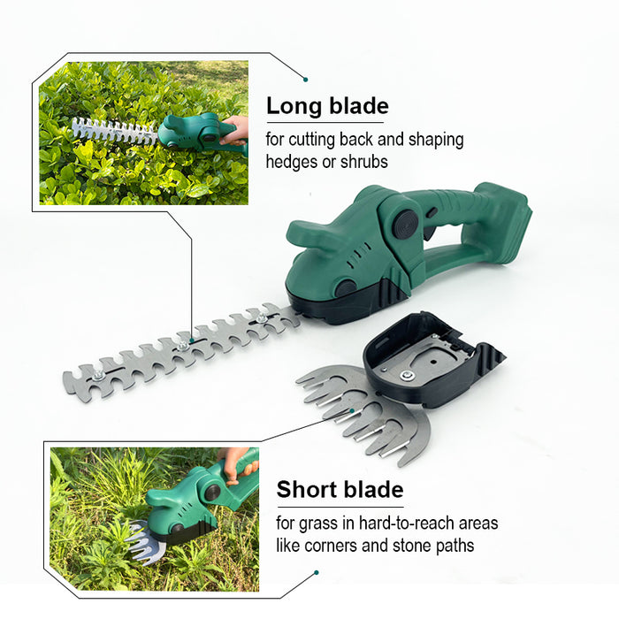 EverSprout 2-in-1 Cordless Grass Shears & Mini Hedge Trimmer
